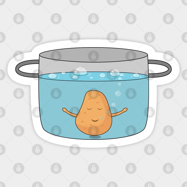 Underwater Potato Sticker by chyneyee